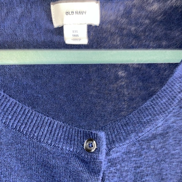 Blue button cardigan - Picture 3 of 5